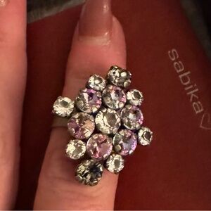 Sabika Cocktail Multi-Color Crystal Ring